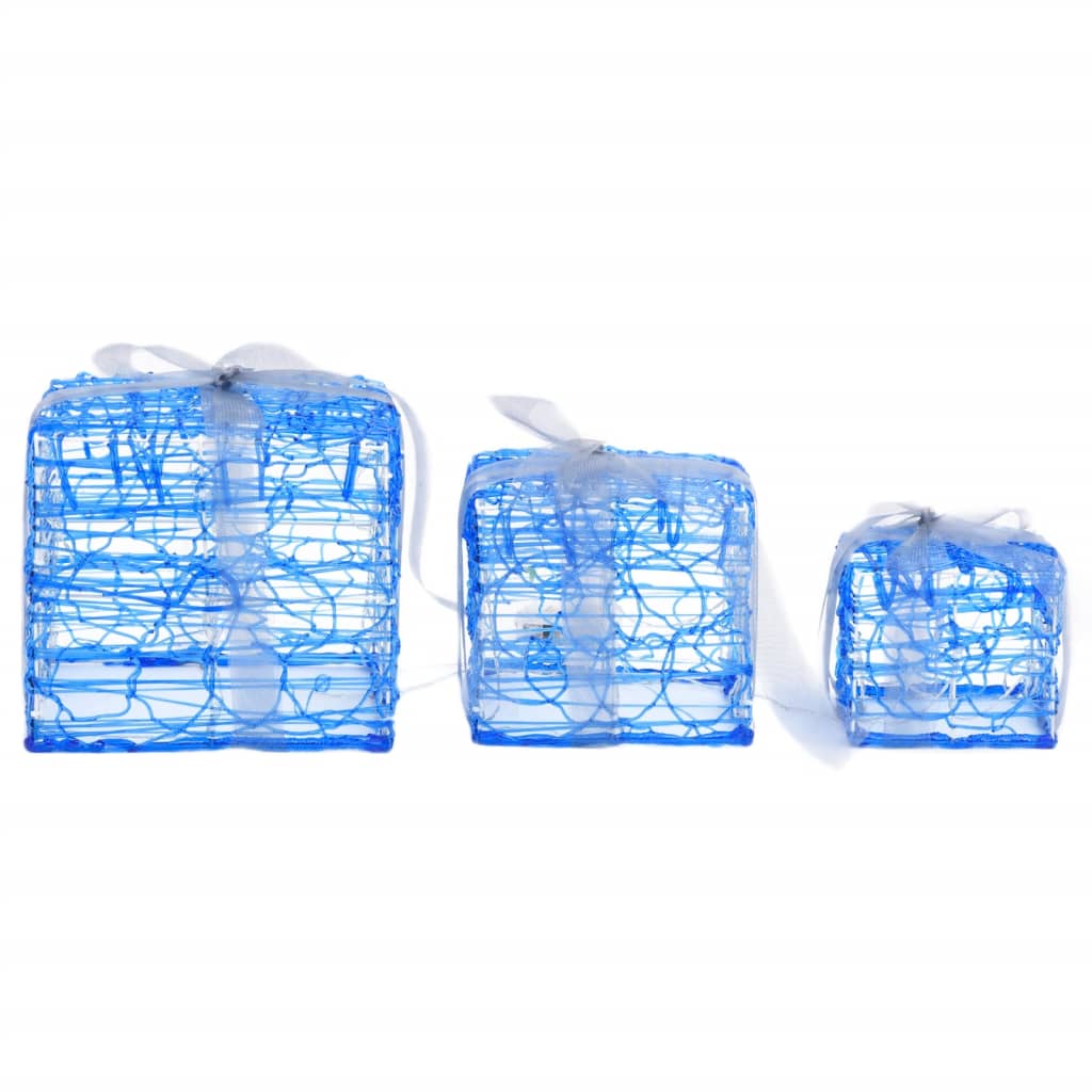 Kerstverlichting Geschenkdozen 3 St Decoratief Acryl Koudwit