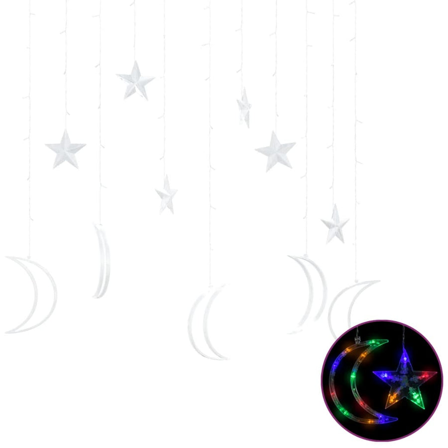 Lichtslinger Ster En Maan 'S Meerkleurig 138 led colourful