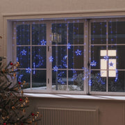 Lichtslinger ster maan 345 LED blauw afstandsbediening