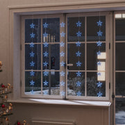 Lichtsnoergordijn sterren 200 LED blauw 96x216 cm