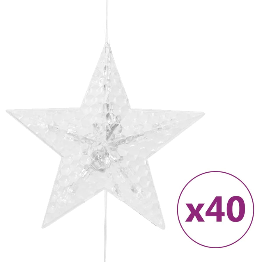Lichtsnoergordijn Sterren Met 200 Led's 8 Functies Meerkleurig