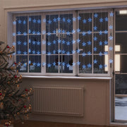 Lichtsnoergordijn sterren 456x135 cm blauw 500 LED