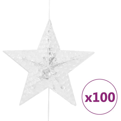 Lichtsnoergordijn Sterren Met 500 Led's 8 Functies Meerkleurig