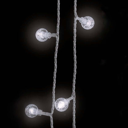 Lichtsnoer met 200 LED's 8 functies koudwit 20 m