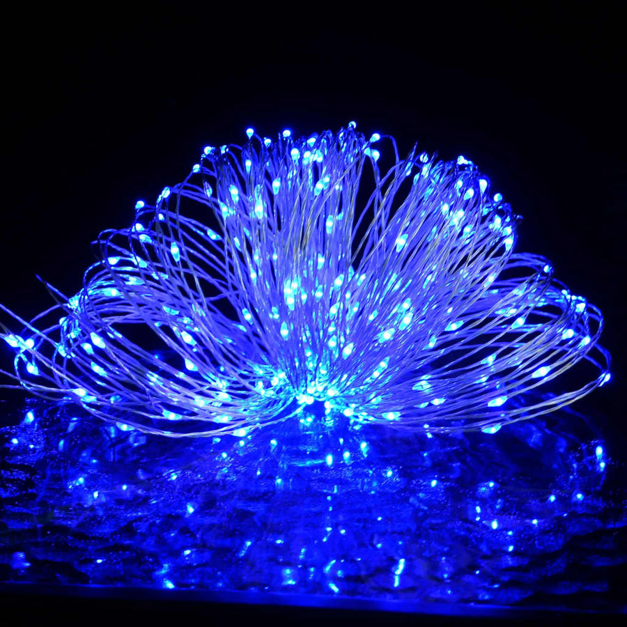 Lichtsnoer Met 400 Microled's 8 Functies 40 M Blauw