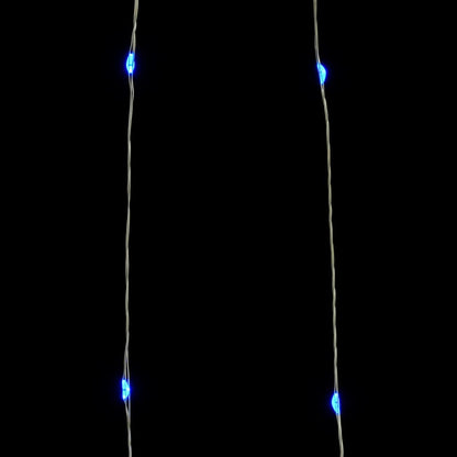 Lichtsnoer Met 400 Microled's 8 Functies 40 M Blauw