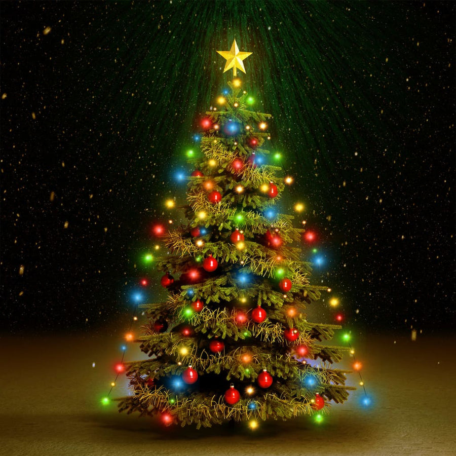 Kerstboomverlichting Met 50 Led's Meerkleurig Net 150 cm Multikleur