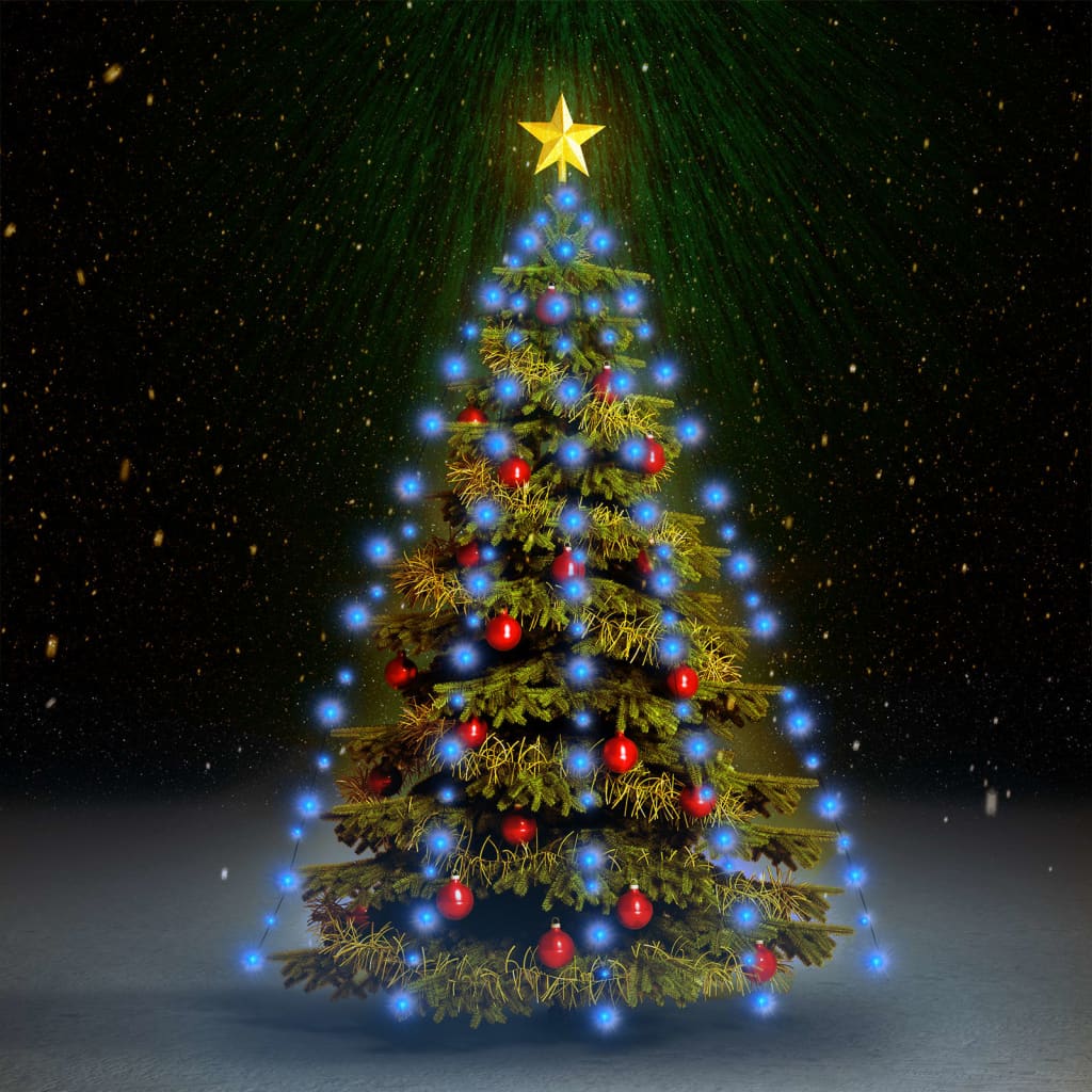 Kerstboomverlichting Met 80 Led's Net 180 cm Blauw
