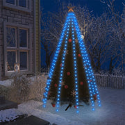Kerstboomverlichting net 250 LED blauw 250 cm