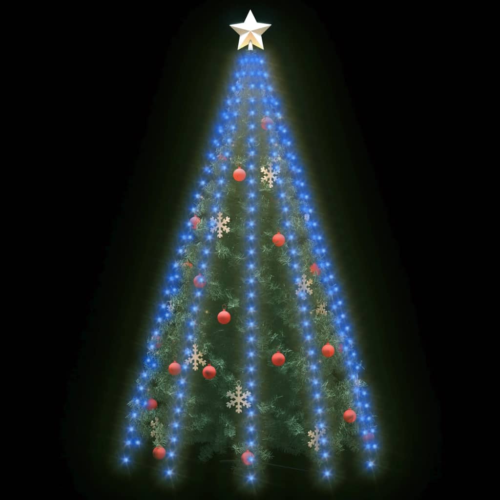 Kerstboomverlichting Met 300 Led's Net 300 cm Blauw