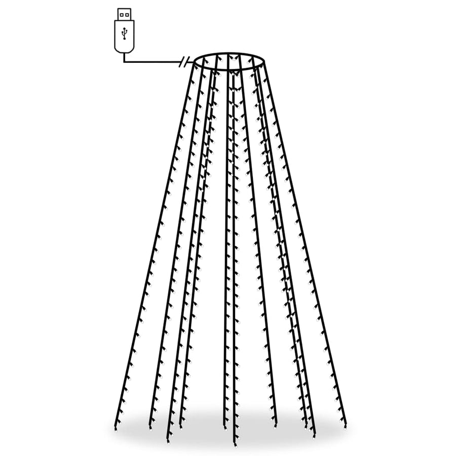 Kerstboomverlichting Met 300 Led's Meerkleurig Net 300 cm Multikleur