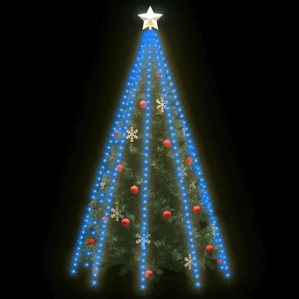 Kerstboomverlichting Met 400 Led's Net 400 cm Blauw