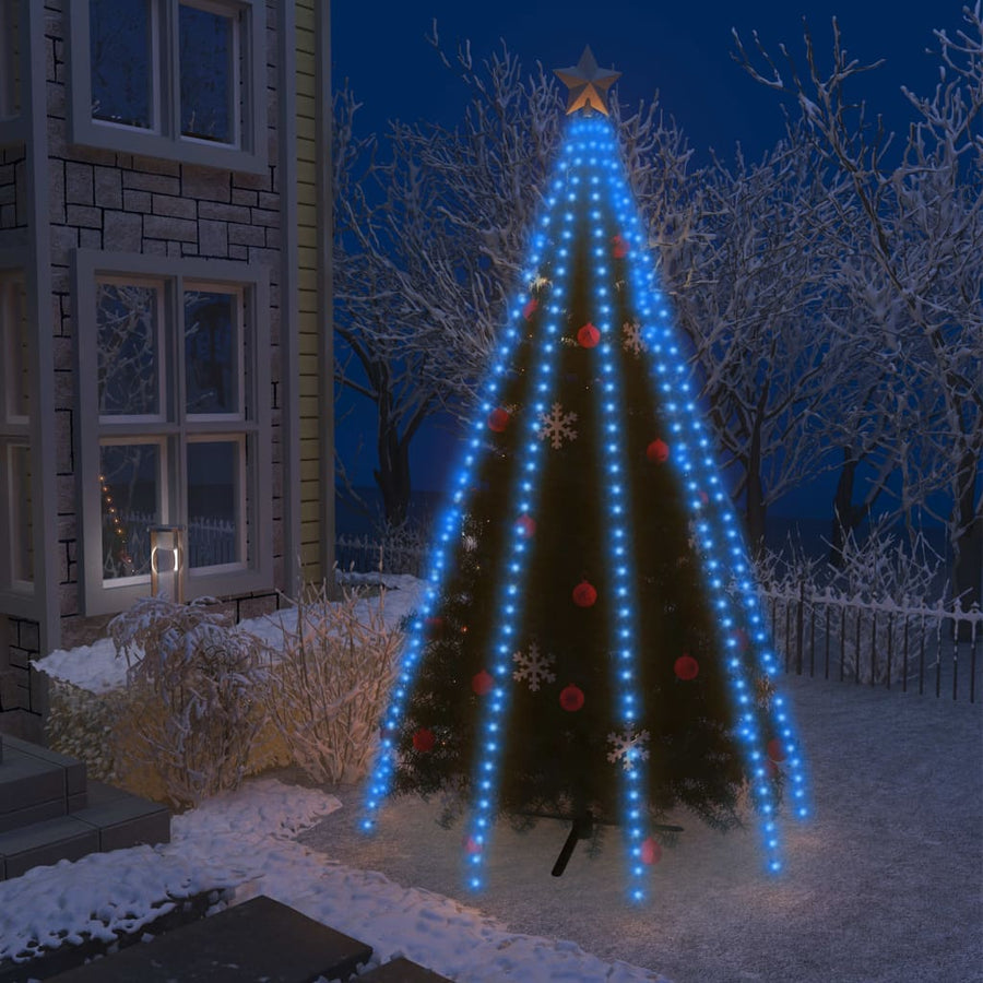 Kerstboomverlichting Met 400 Led's Net 400 cm Blauw