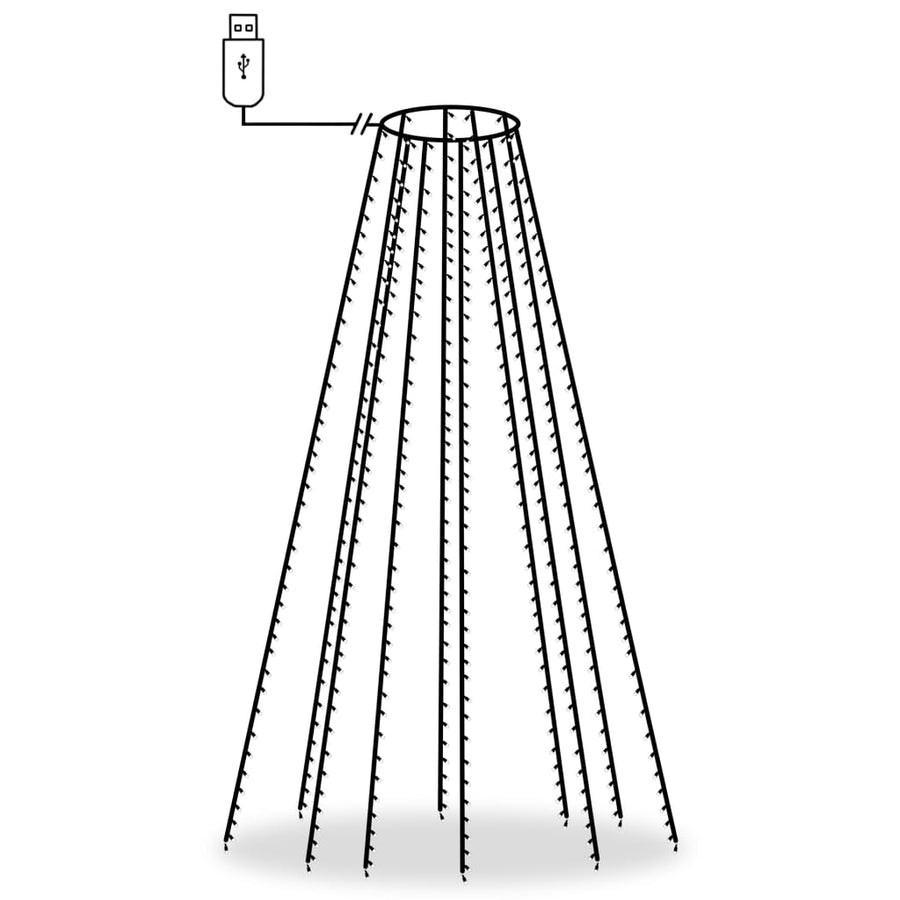 Kerstboomverlichting Met 400 Led's Meerkleurig Net 400 cm Multikleur
