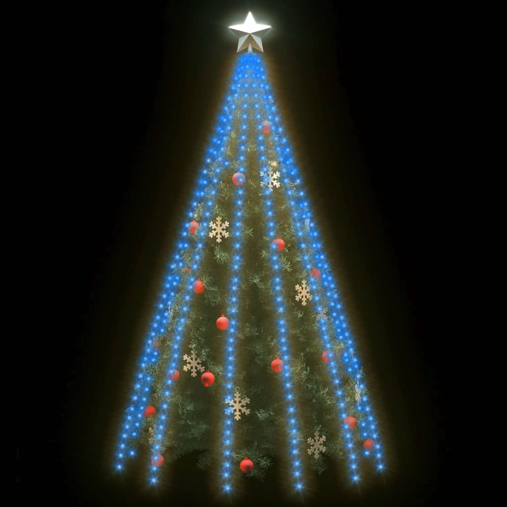 Kerstboomverlichting Met 500 Led's Binnen/Buiten 500 cm Blauw