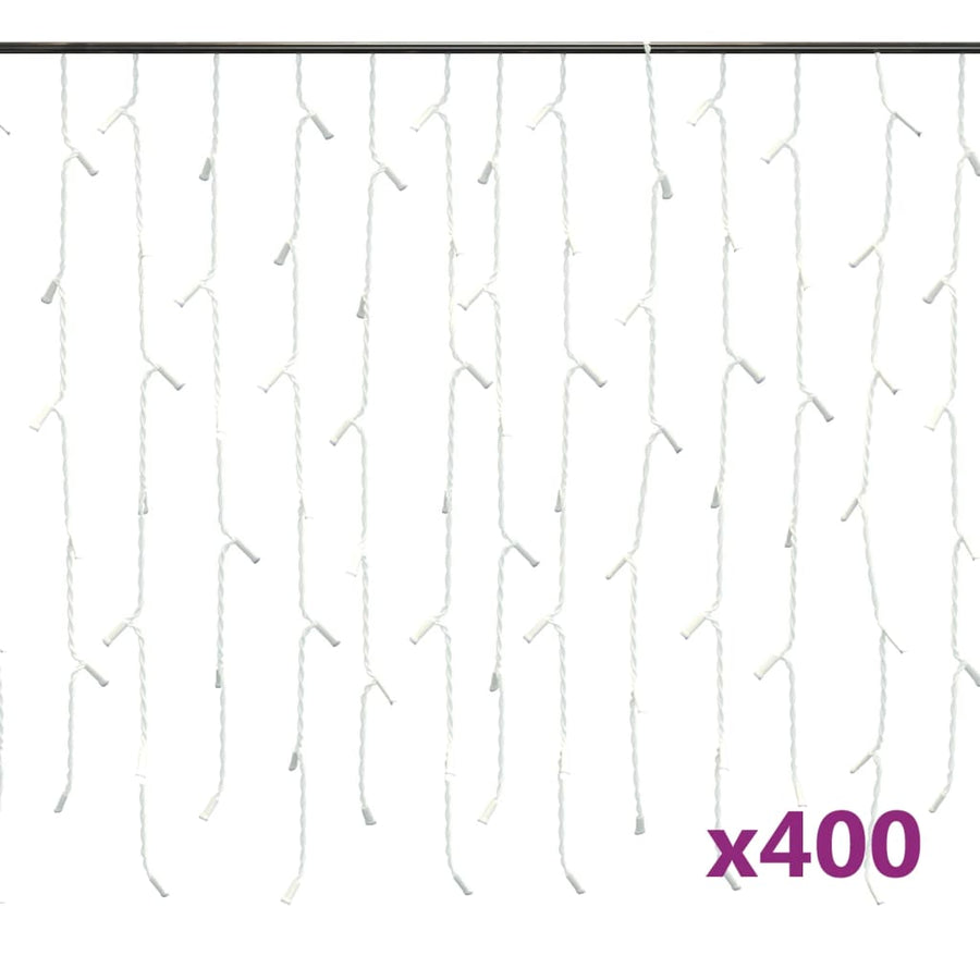 Lichtgordijn Met 400 Led's En 8 Functies 10 M Koudwit