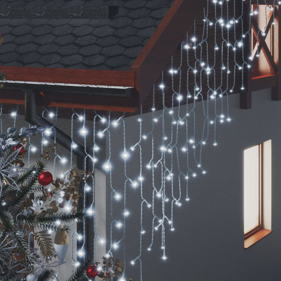 Lichtgordijn Met 400 Led's En 8 Functies 10 M Koudwit