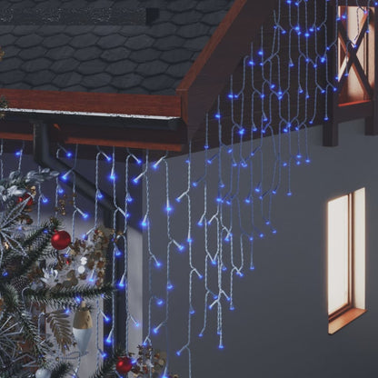 Lichtgordijn Met 400 Led's En 8 Functies 10 M Blauw