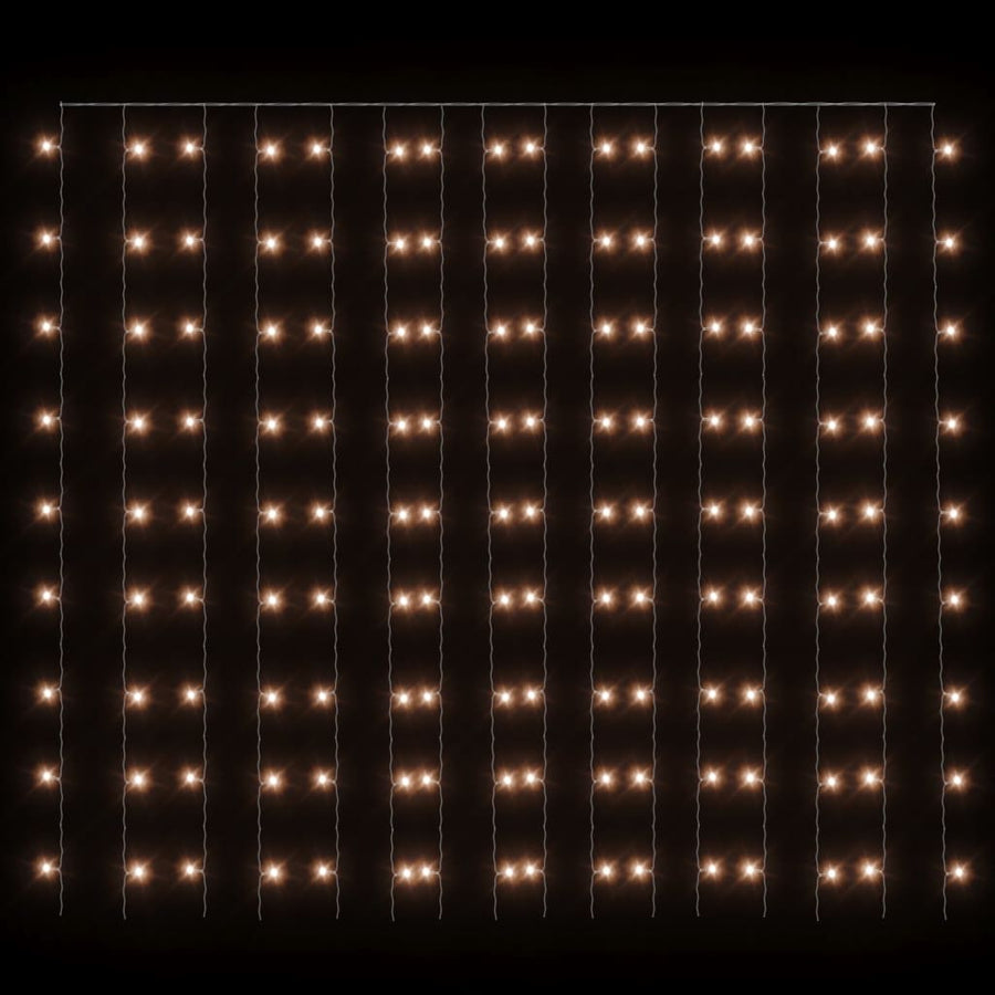 Lichtsnoergordijn Met 300 Led's En 8 Functies 3X3 M Warmwit
