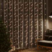 Lichtsnoergordijn 3x3 m 300 LED warmwit 8 functies