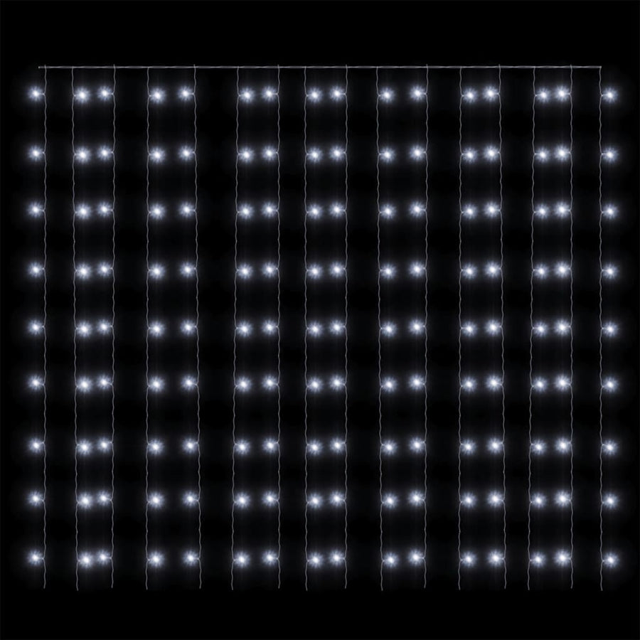 Lichtsnoergordijn Met 300 Led's En 8 Functies 3X3 M Koudwit