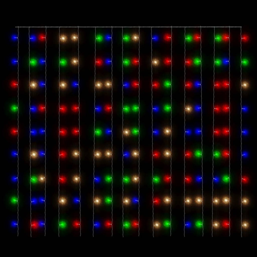 Lichtsnoergordijn Met 300 Led's En 8 Functies 3X3 M Meerkleurig