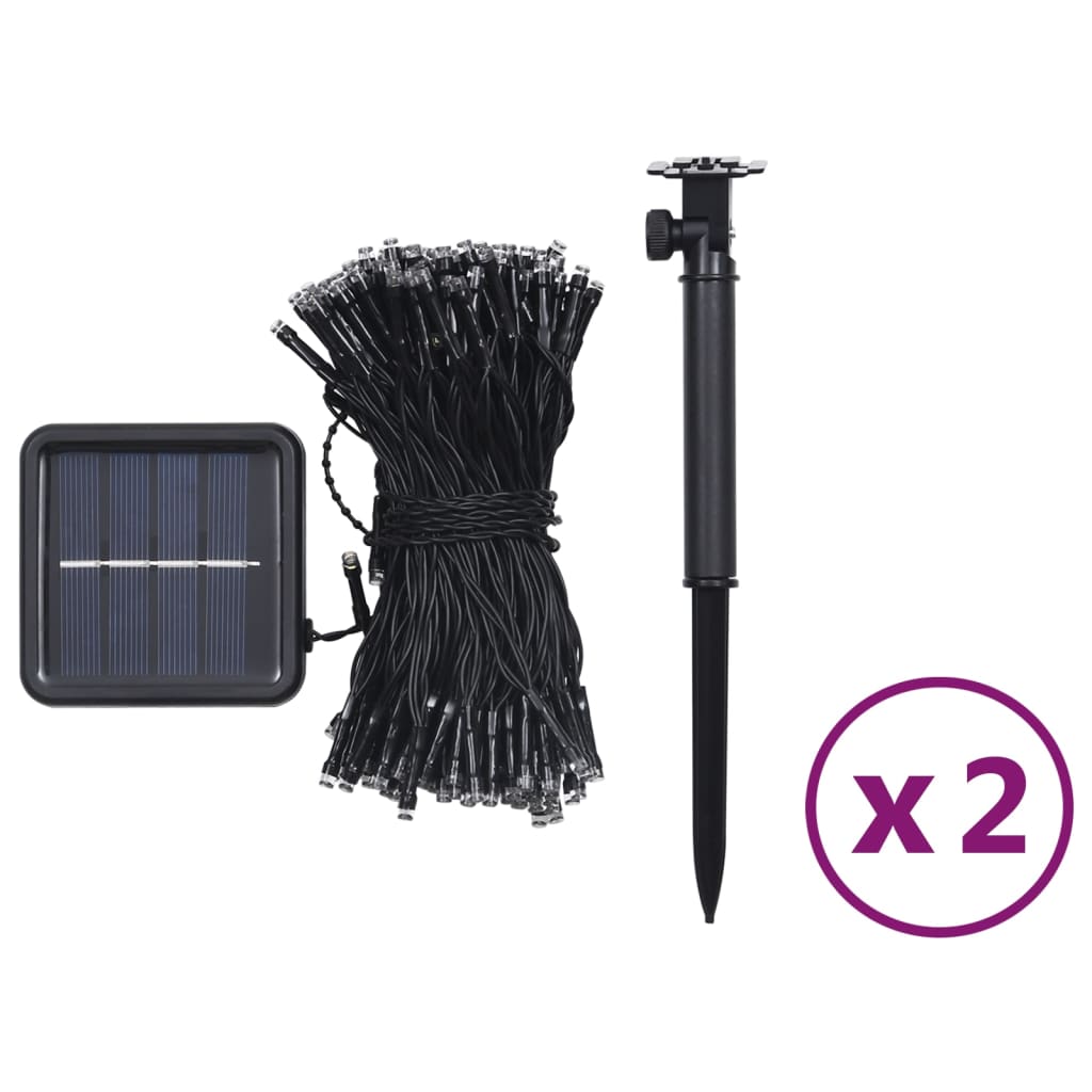 Lichtsnoeren Met X00 Led's Solar Binnen/Buiten 2 Koudwit
