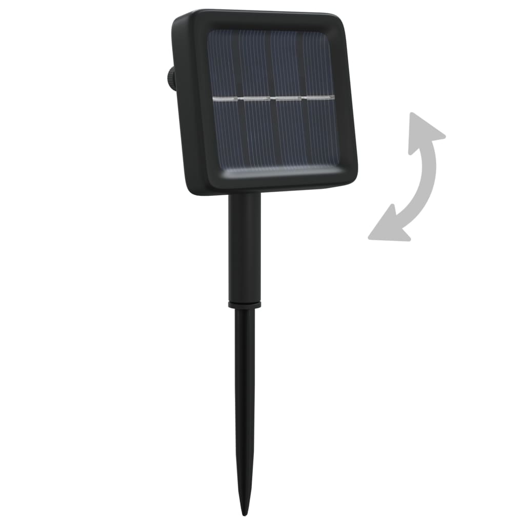 5 st Lichtslinger met 200 LED's solar binnen/buiten warmwit