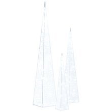 Lichtkegelset Decoratief Led 30/45/60 Cm Acryl Koudwit