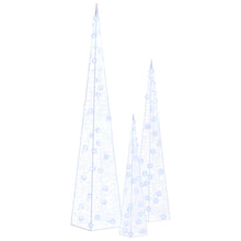 Lichtkegelset Decoratief Led 30/45/60 Cm Acryl Blauw