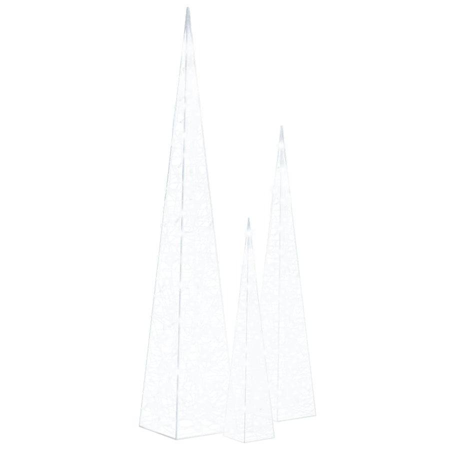 Lichtkegelset Decoratief Led 60/90/120 Cm Acryl Koudwit