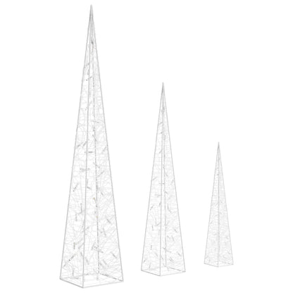 Lichtkegelset Decoratief Led 60/90/120 Cm Acryl Koudwit