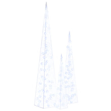 Lichtkegelset Decoratief Led 60/90/120 Cm Acryl Blauw