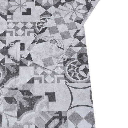 Vloerplanken zelfklevend 5,21 m² 2 mm PVC grijs patroon Grijs patroon