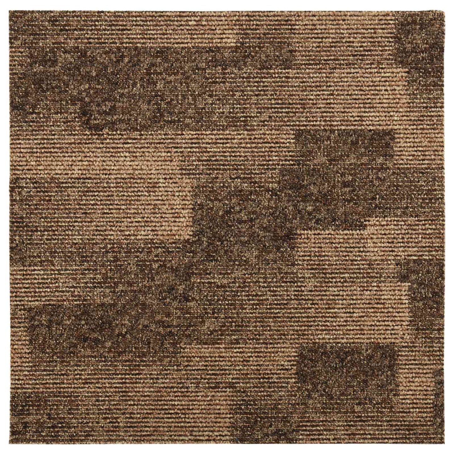 Vloertapijt 20 pcs Bruin 50 x 50 cm PP