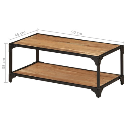Salontafel 90x45x35 cm massief acaciahout 90 x 45 x 35 cm Massief acaciahout