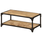 Salontafel 90x45x35 cm massief ruw mangohout 90 x 45 x 35 cm massief mangohout