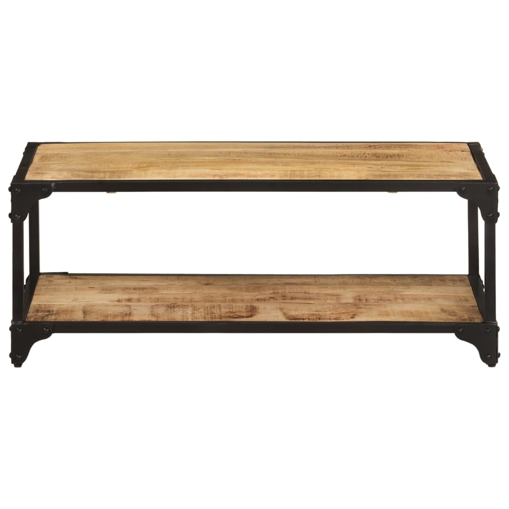 Salontafel 90x45x35 cm massief ruw mangohout 90 x 45 x 35 cm massief mangohout