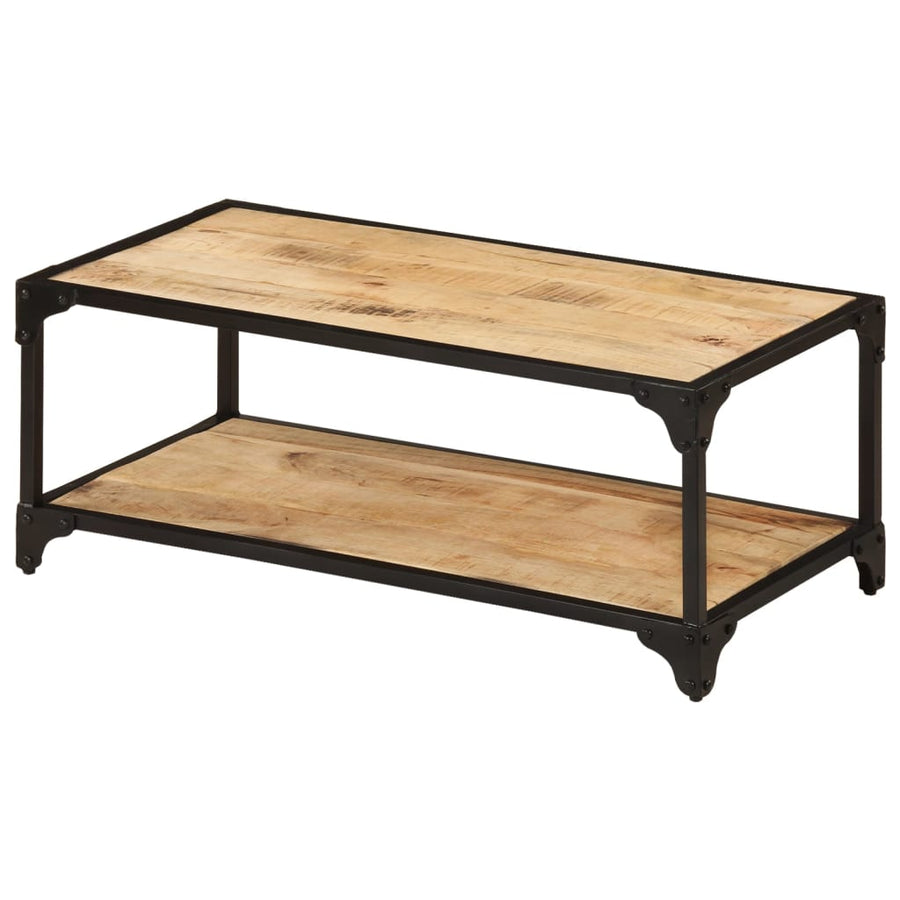 Salontafel 90x45x35 cm massief ruw mangohout 90 x 45 x 35 cm massief mangohout