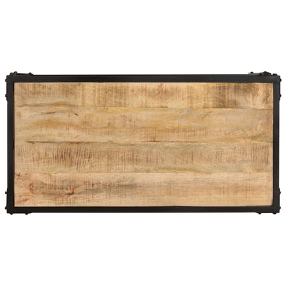 Salontafel 90x45x35 cm massief ruw mangohout 90 x 45 x 35 cm massief mangohout