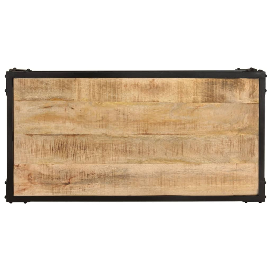Salontafel 90x45x35 cm massief ruw mangohout 90 x 45 x 35 cm massief mangohout