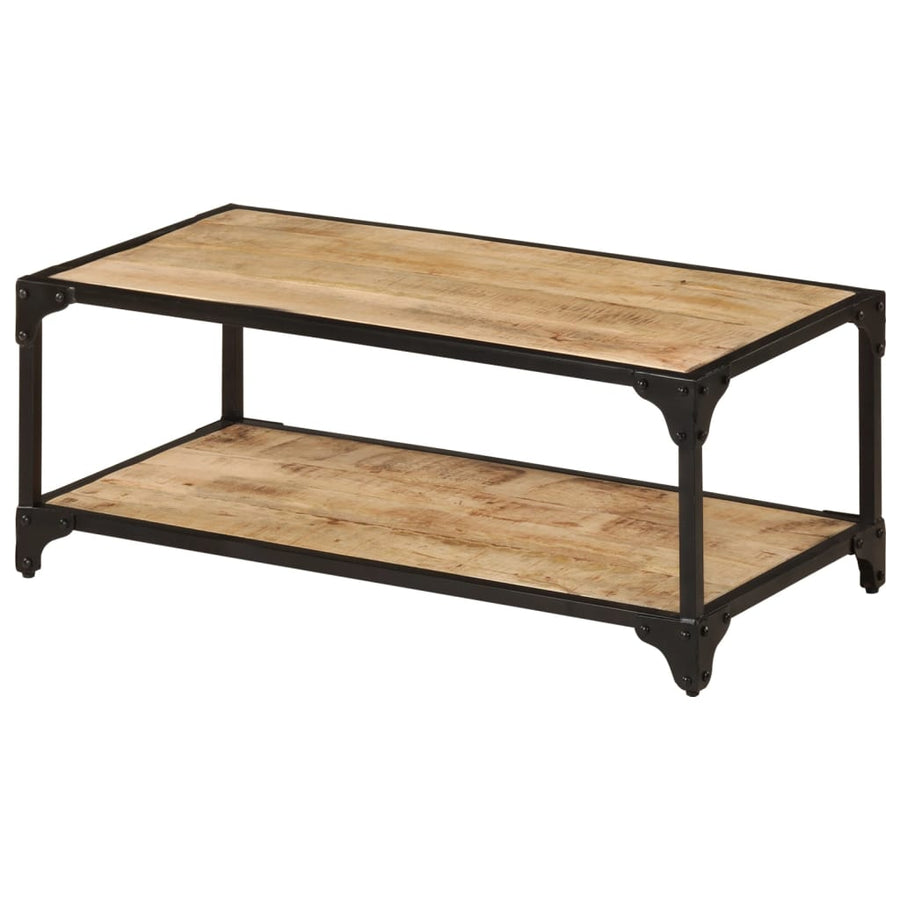 Salontafel 90x45x35 cm massief ruw mangohout 90 x 45 x 35 cm massief mangohout