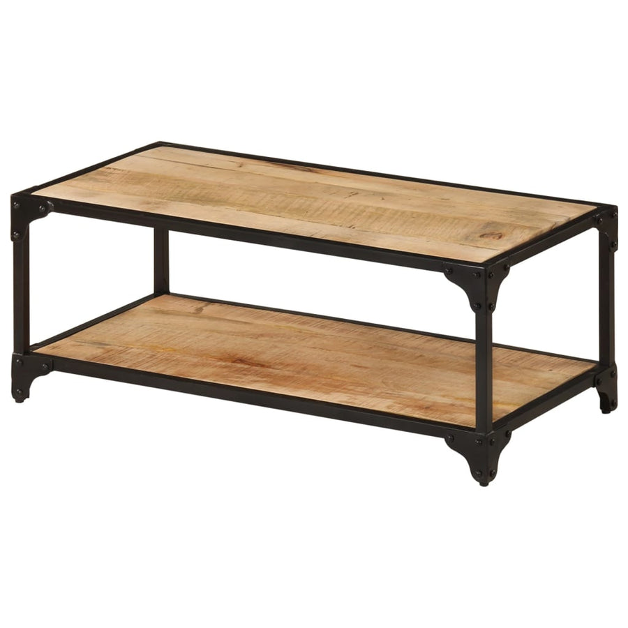 Salontafel 90x45x35 cm massief ruw mangohout 90 x 45 x 35 cm massief mangohout