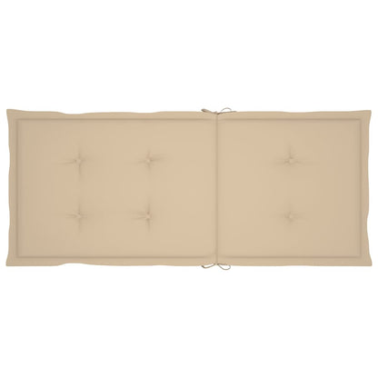 Tuinstoelen Verstelbaar Met Kussens Massief Teakhout 8 Beige