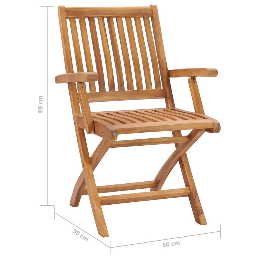 Tuinstoelen Inklapbaar Massief Teakhout 1 4