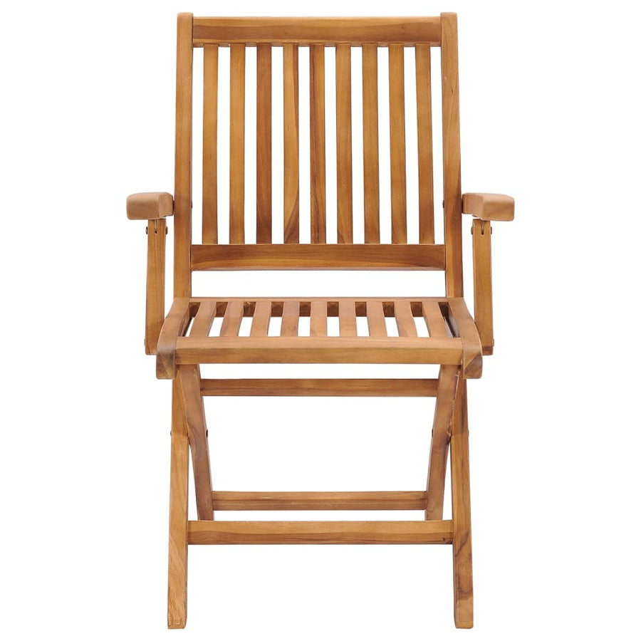 Tuinstoelen Inklapbaar Met Kussens Massief Teakhout Crème 1 4
