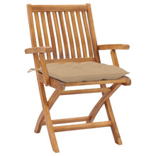 Tuinstoelen 6 St Inklapbaar Met Kussens Massief Teakhout Grijs