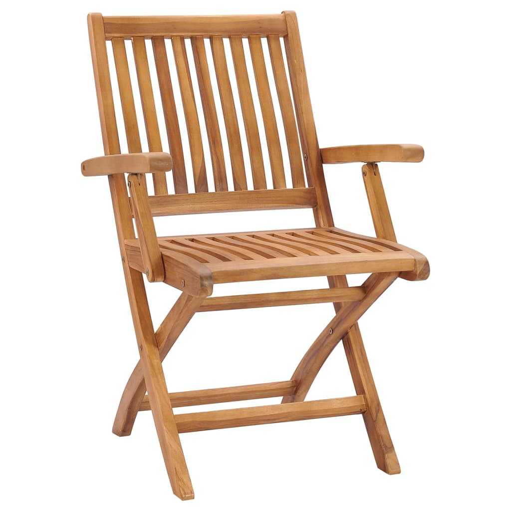 Tuinstoelen 6 St Inklapbaar Met Kussens Massief Teakhout Grijs