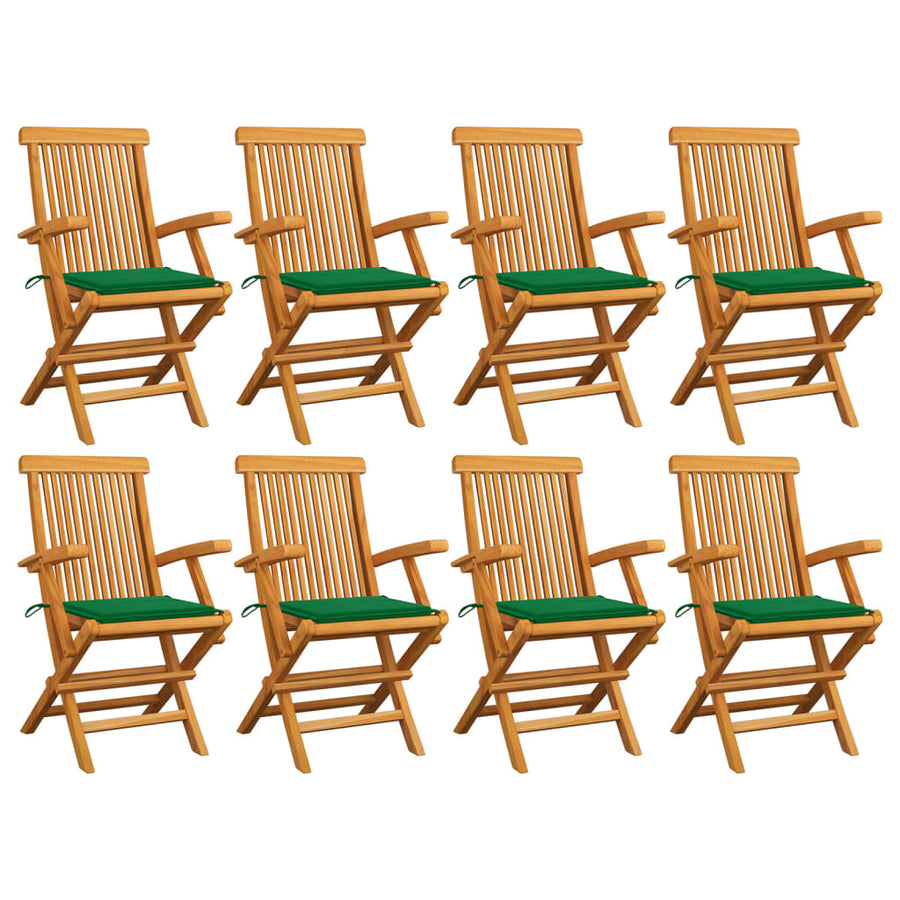 Tuinstoelen Met E Kussens Massief Teakhout 8