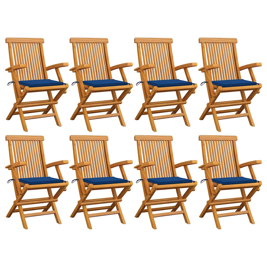 Tuinstoelen Met E Kussens Massief Teakhout 8